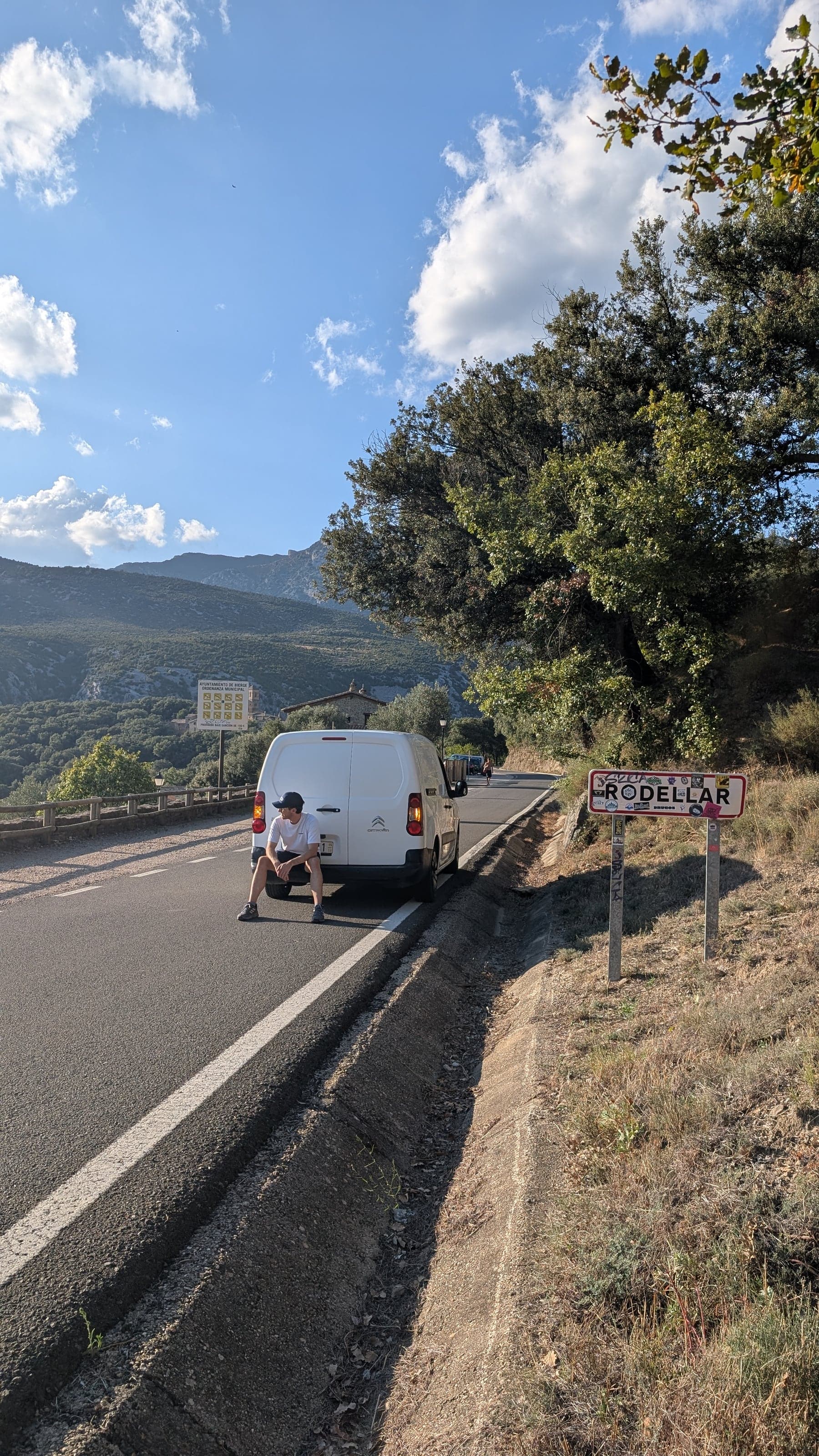 Sergio on the road