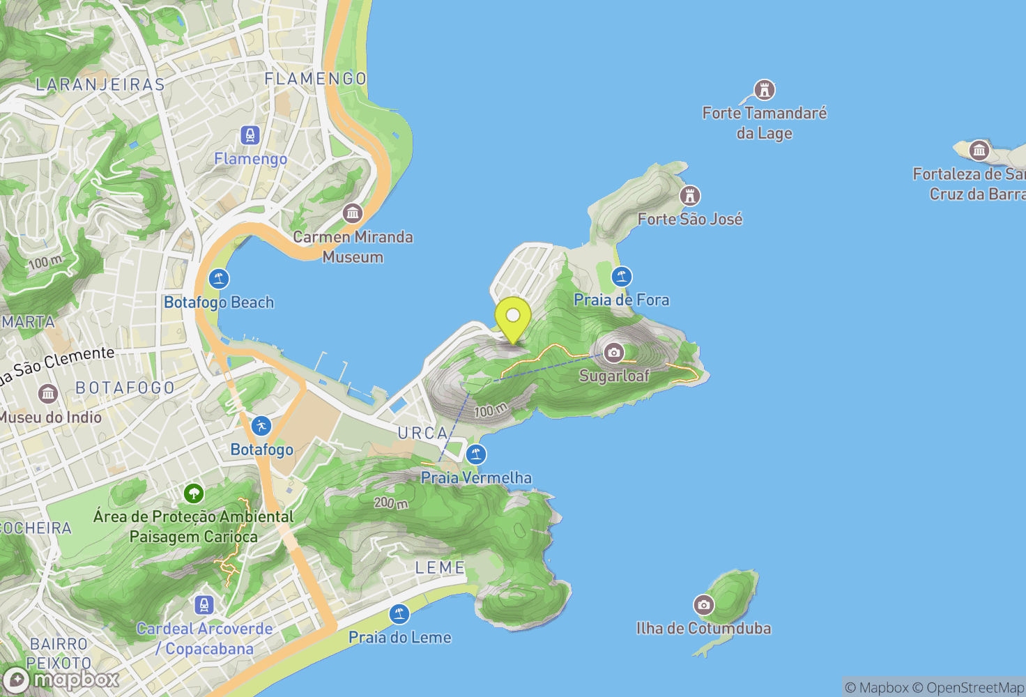 Map of Urca