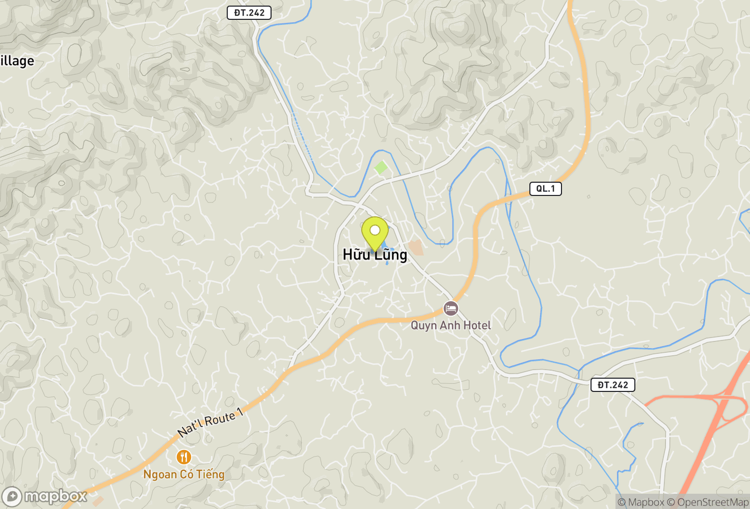 Map of Hữu Lũng