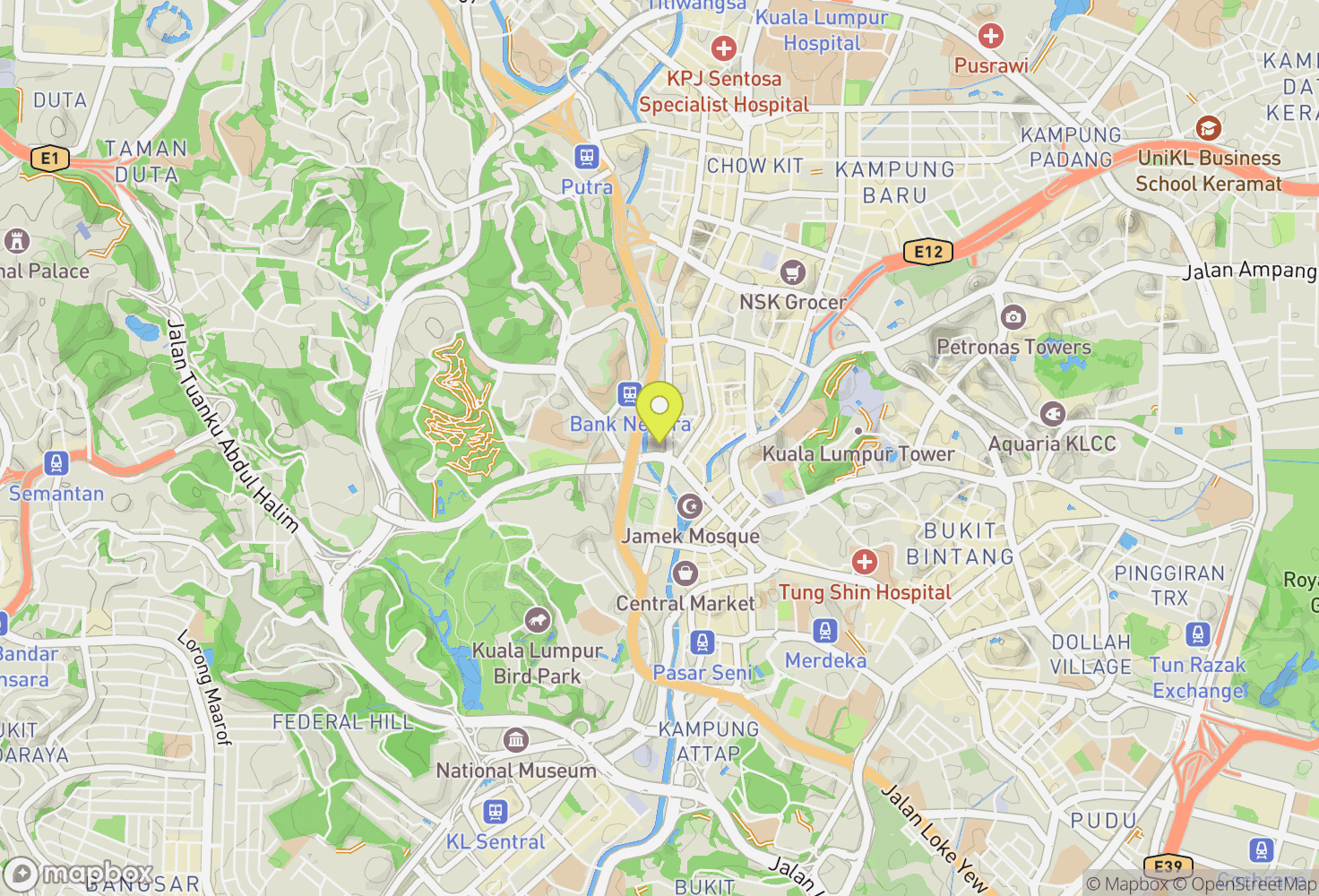 Map of Kuala Lumpur
