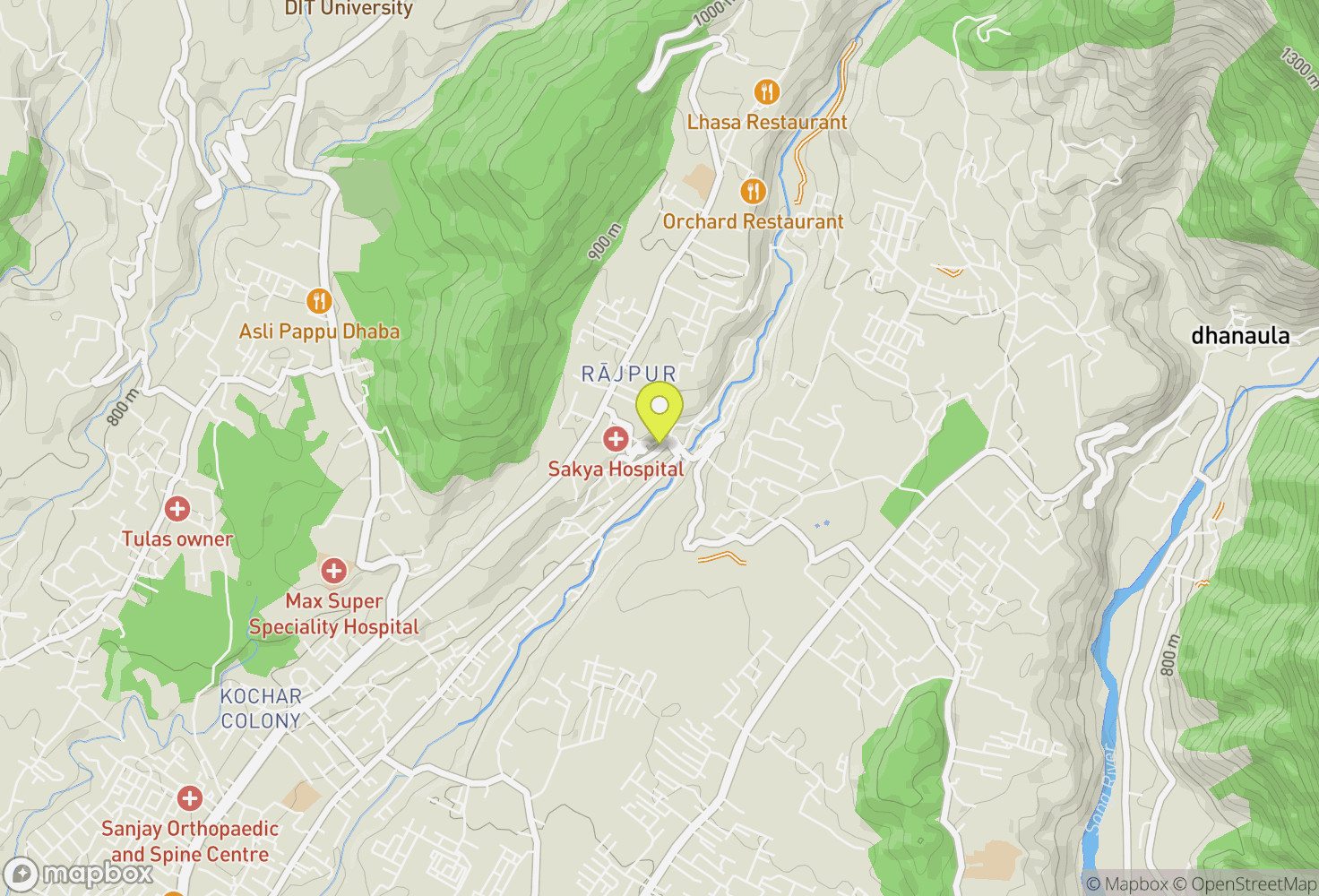 Map of Dehradun, India