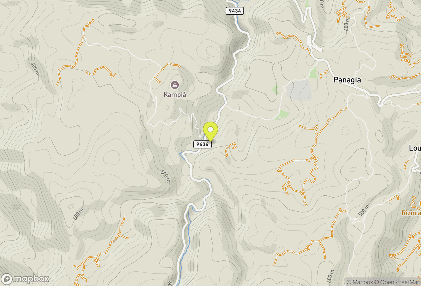 Map of Theriso Gorge