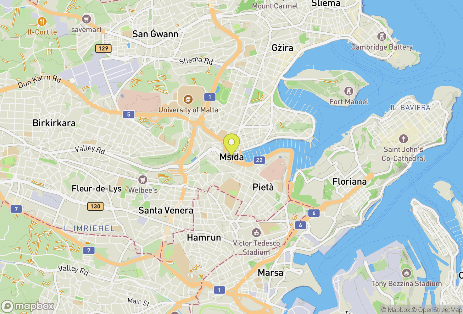 Map of Msida