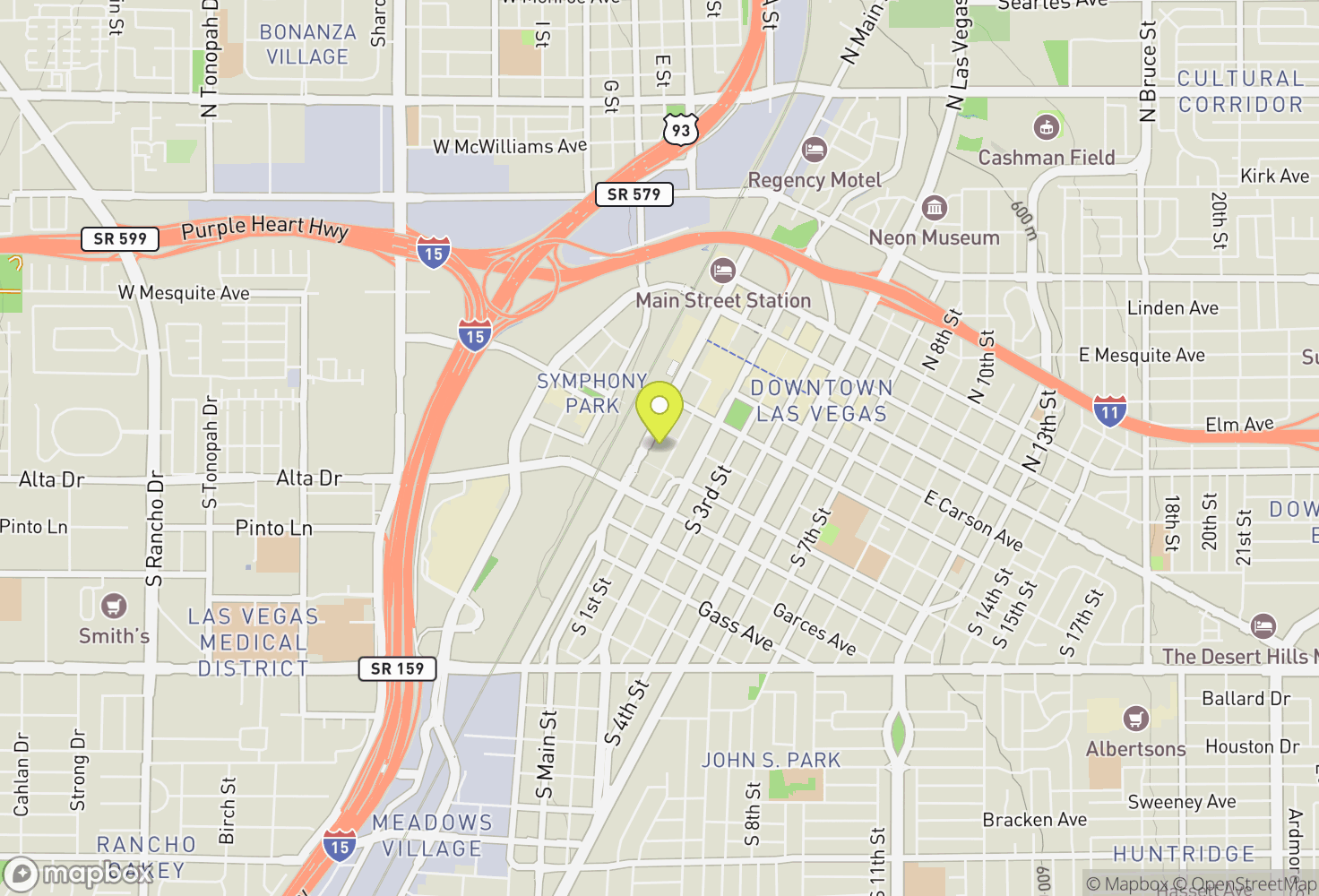 Map of Las Vegas