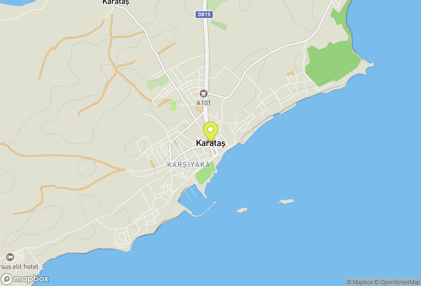 Map of Karataş