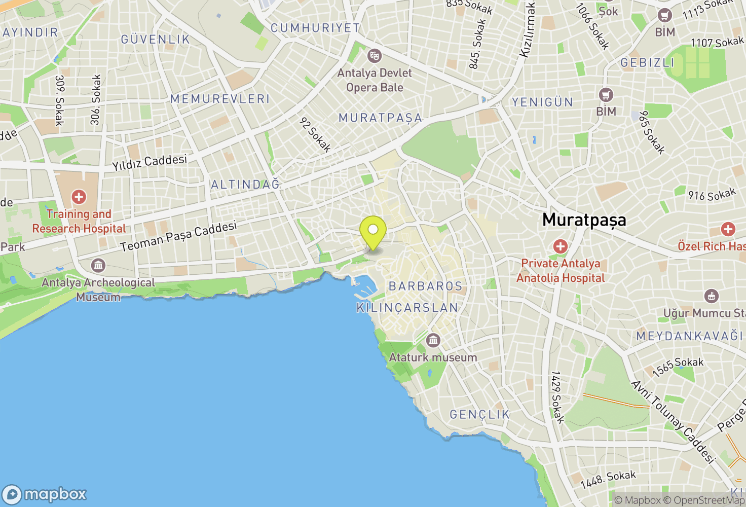 Map of Antalya