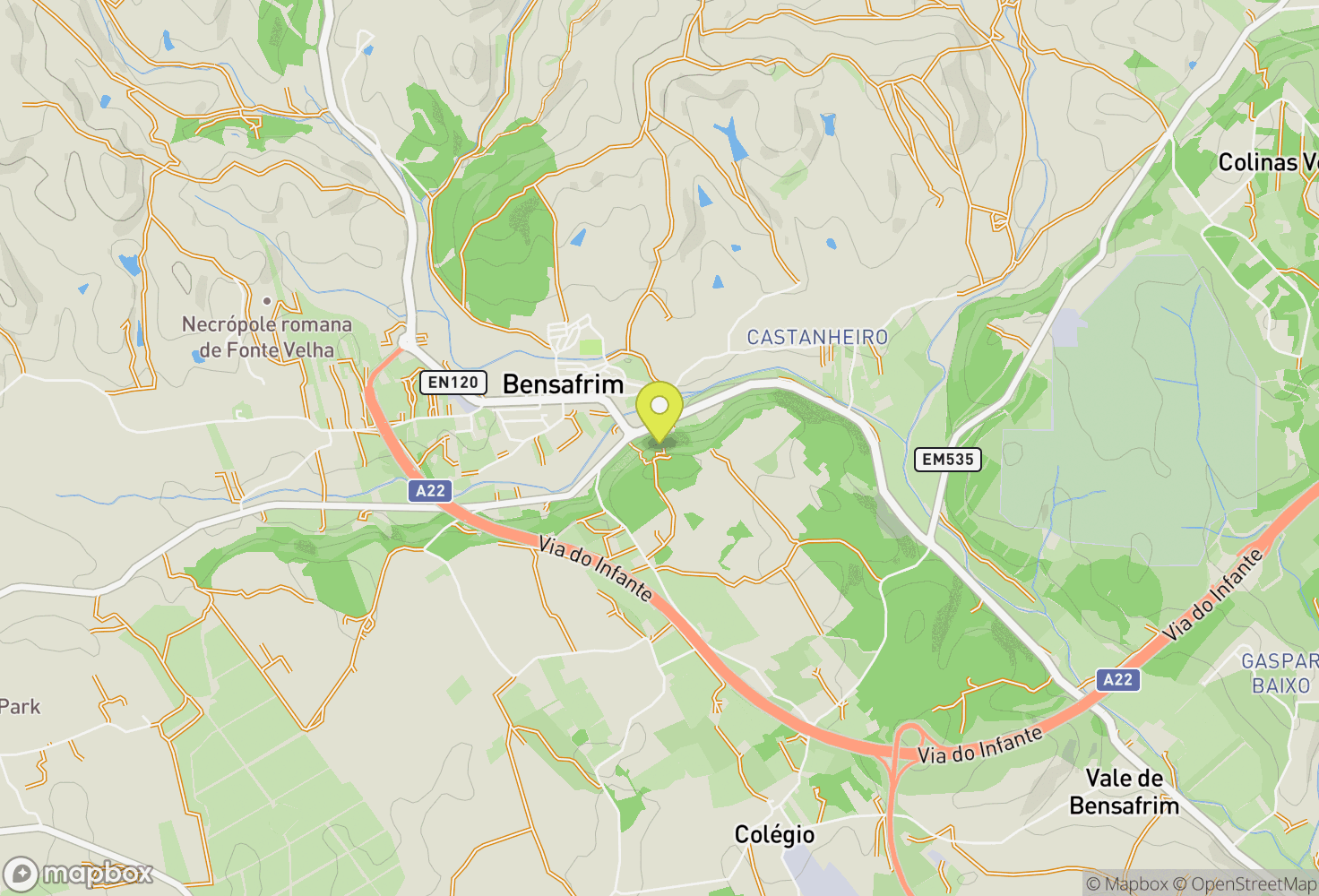Map of Bensafrim