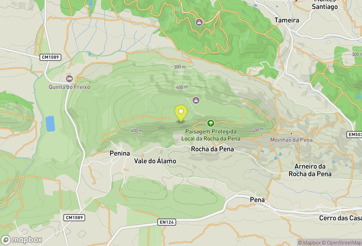 Map of Rocha da Pena
