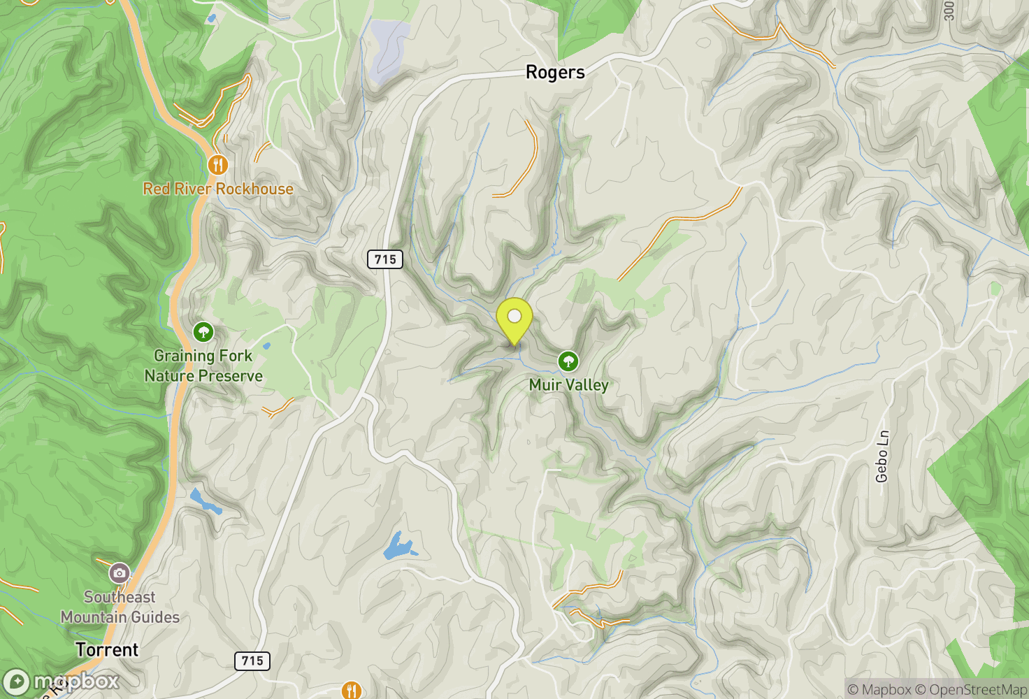 Map of Muir Valley