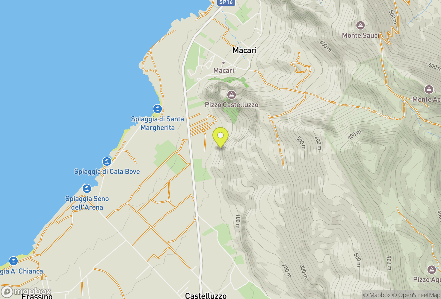 Map of San Vito lo Capo