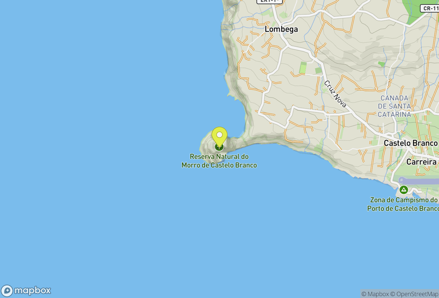 Map of Morro do Castelo Branco