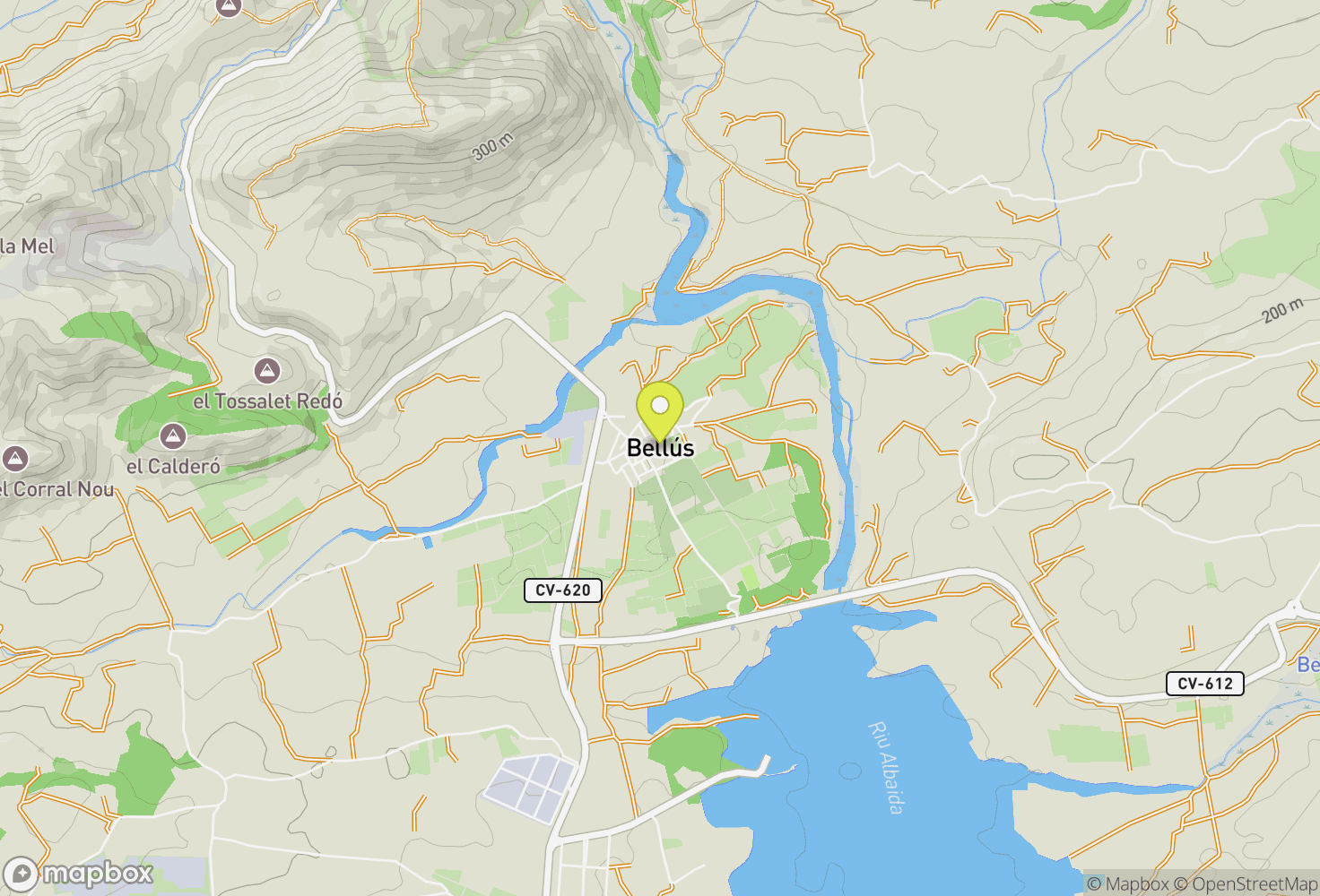 Map of Bellús