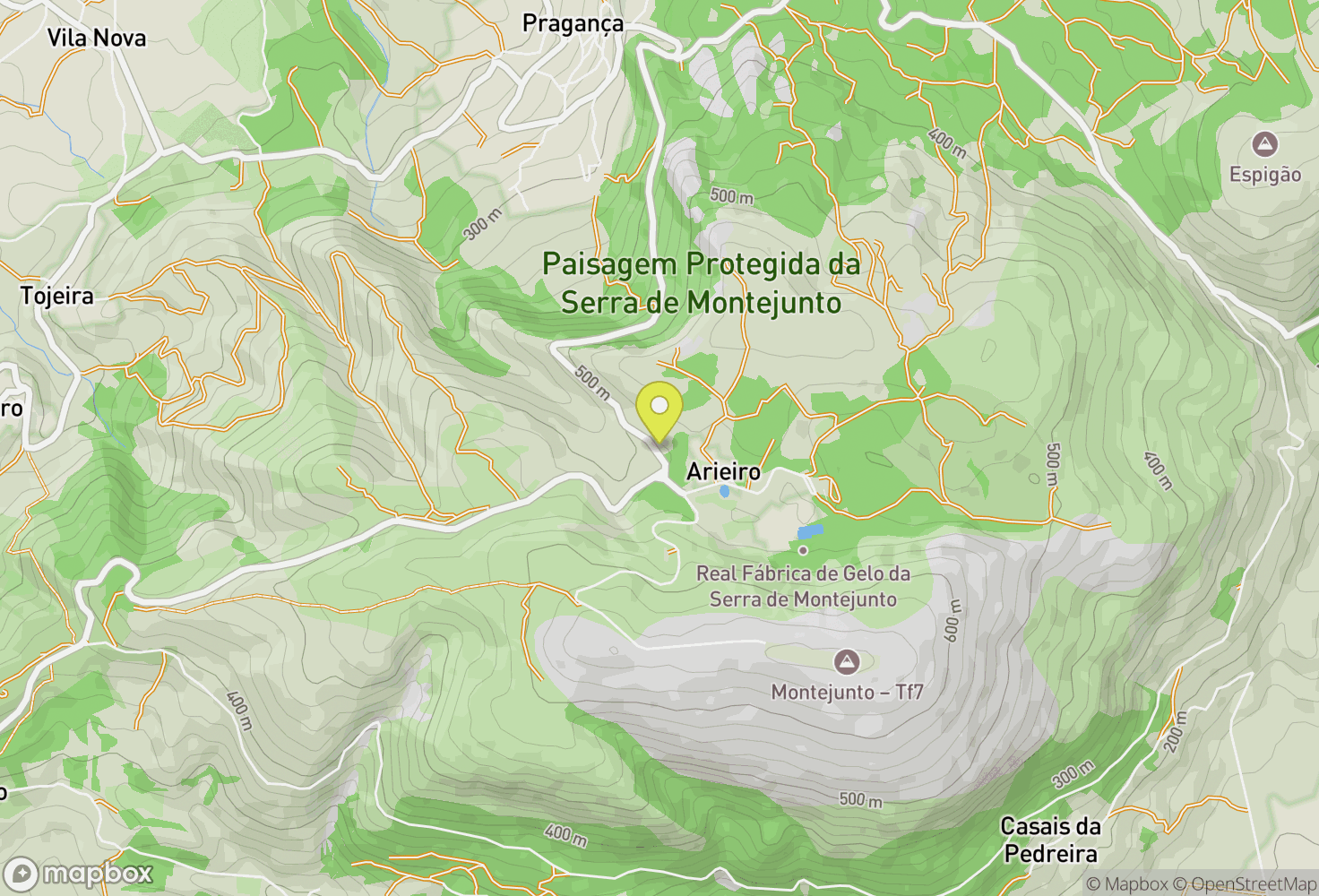 Map of Montejunto