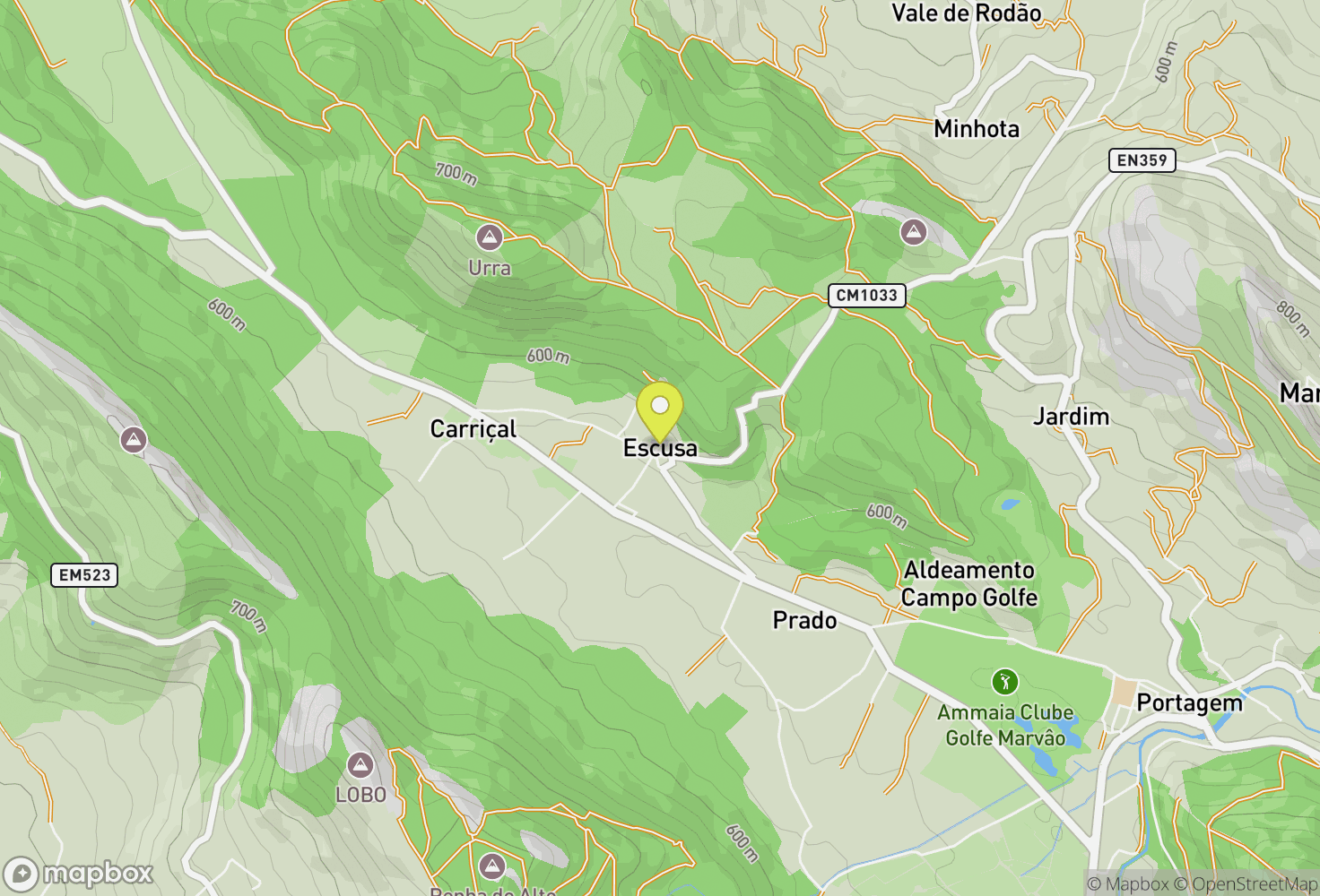 Map of Escusa