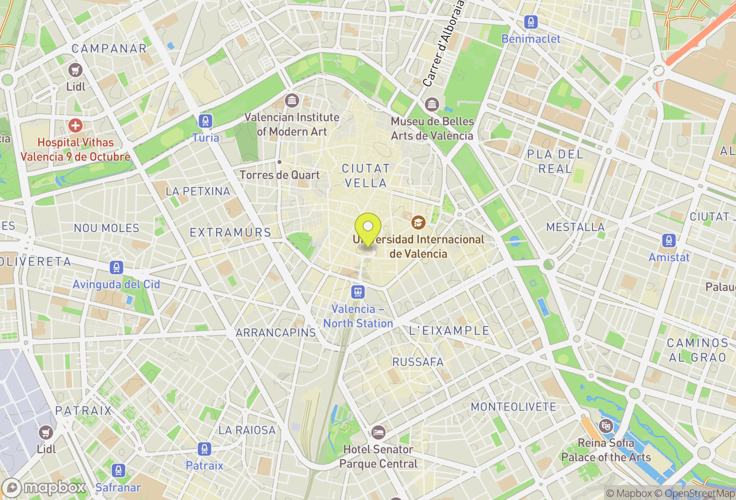 Map of Valencia