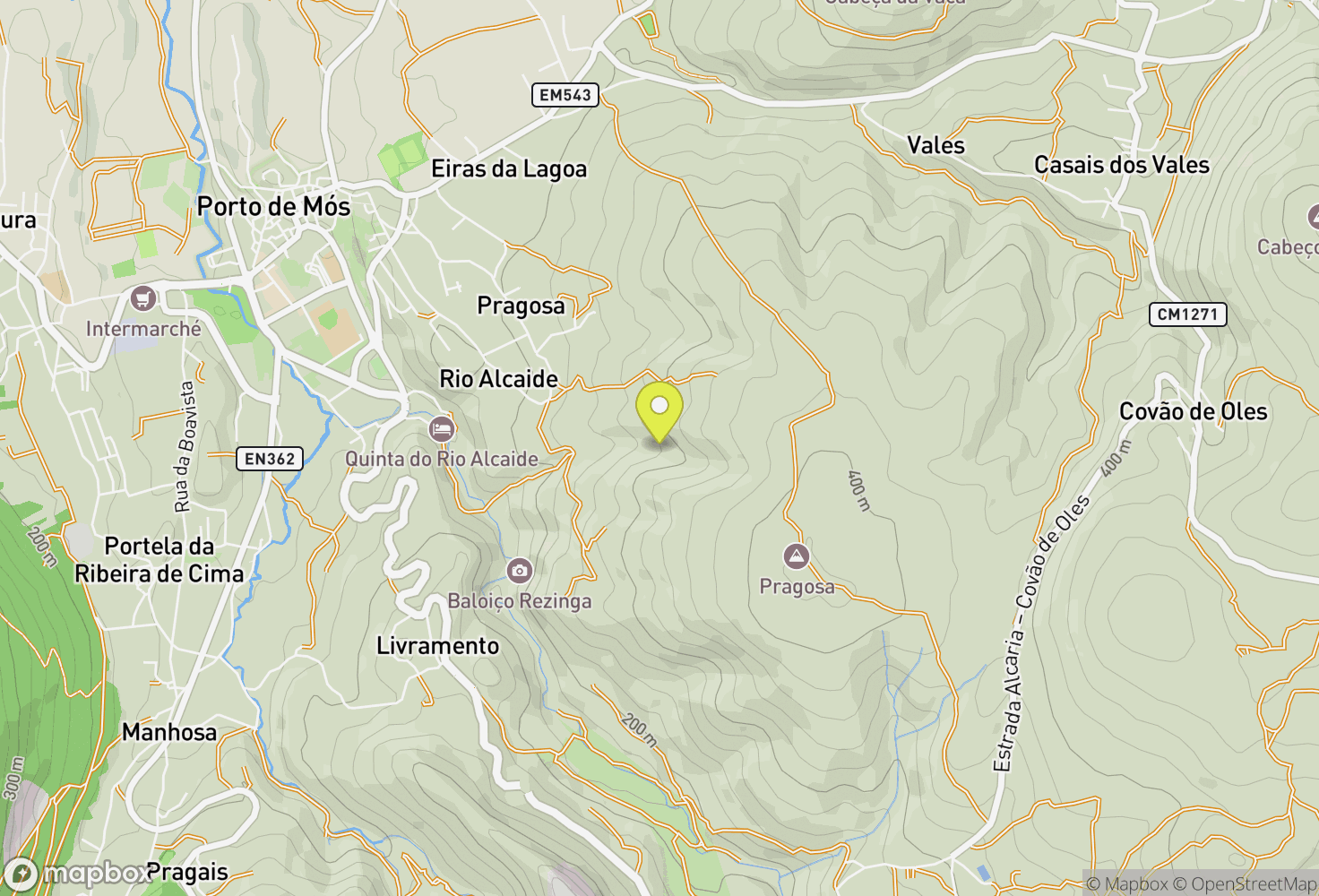 Map of Reguengo do Fetal