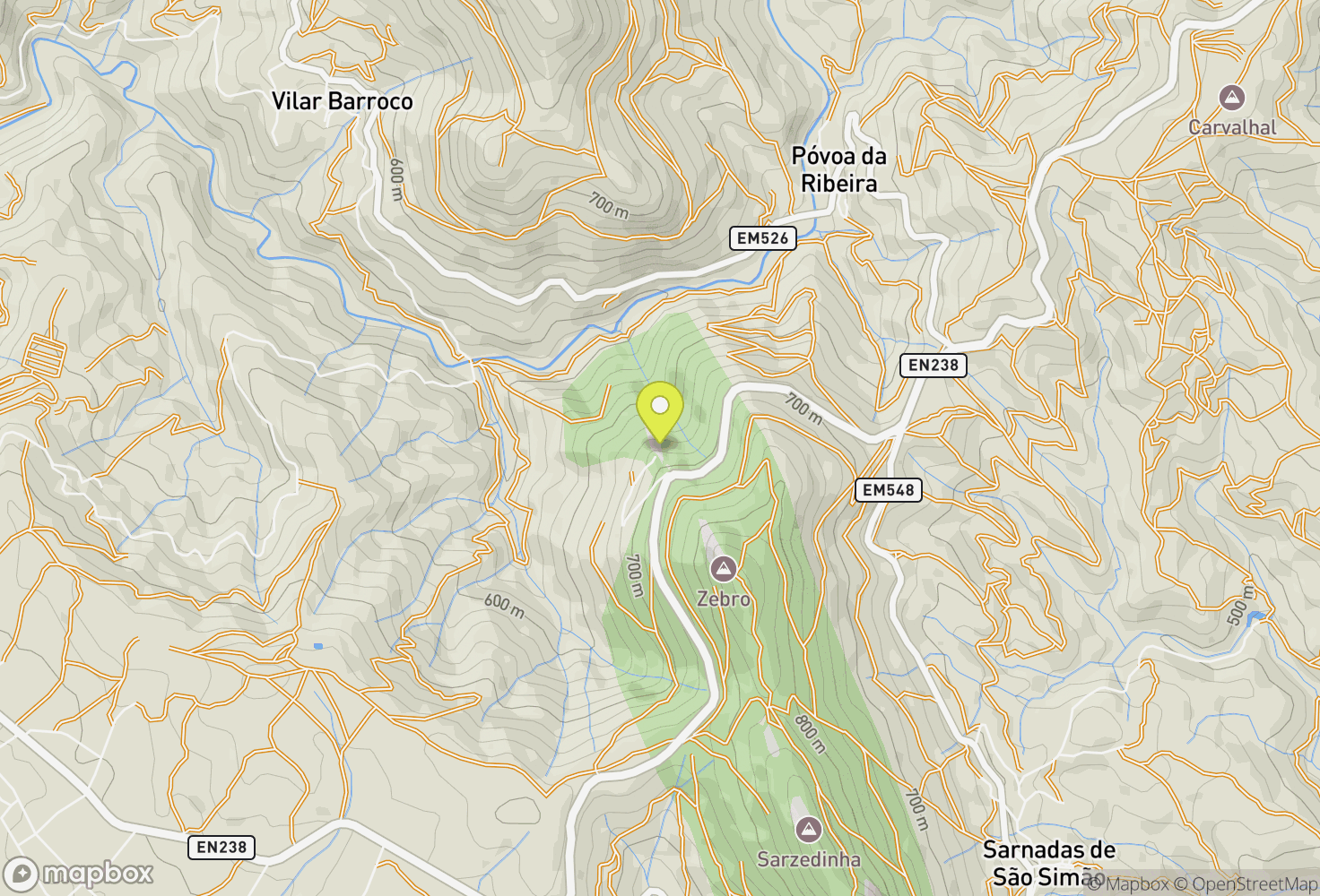 Map of Miradouro Zebro