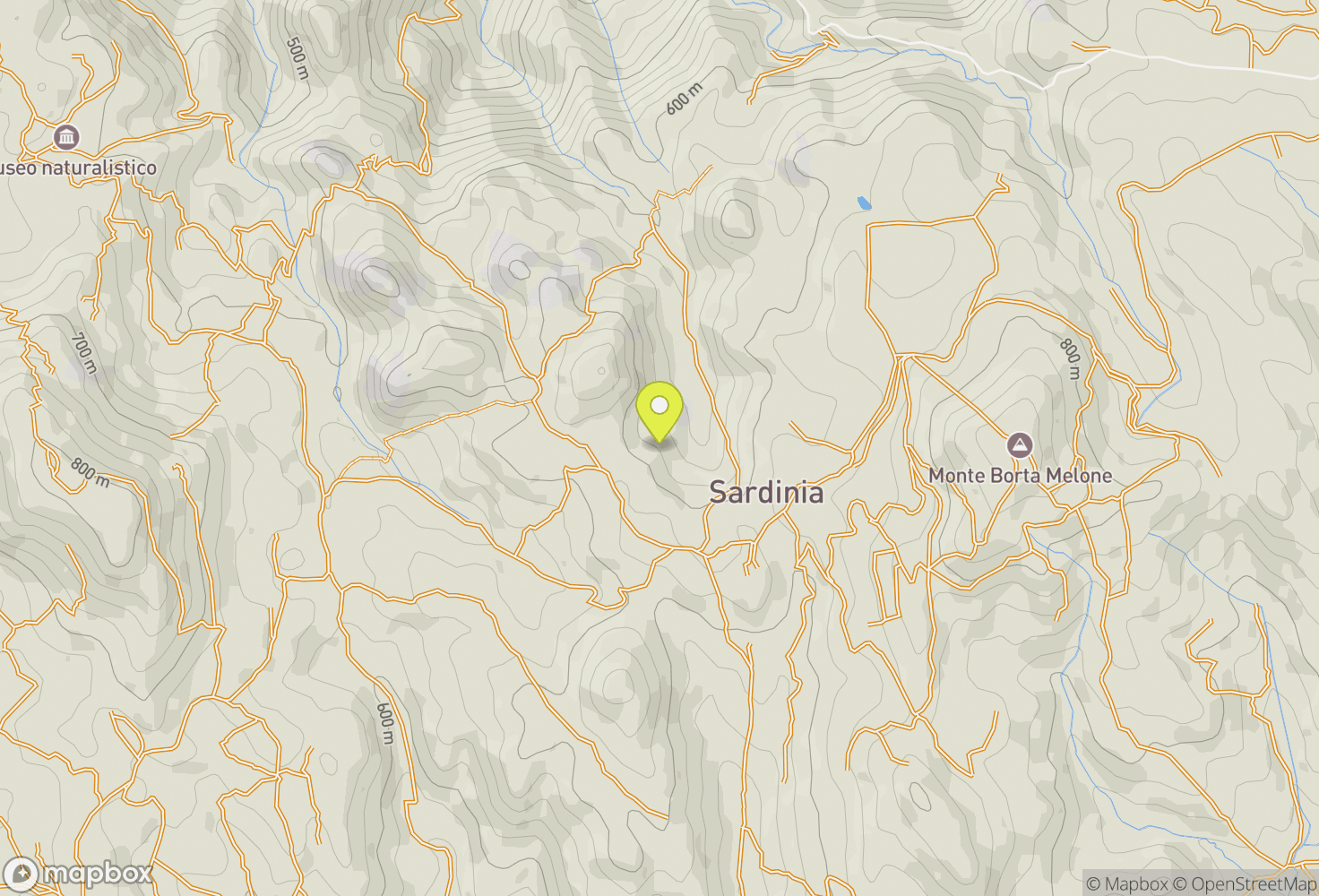 Map of Sardinia