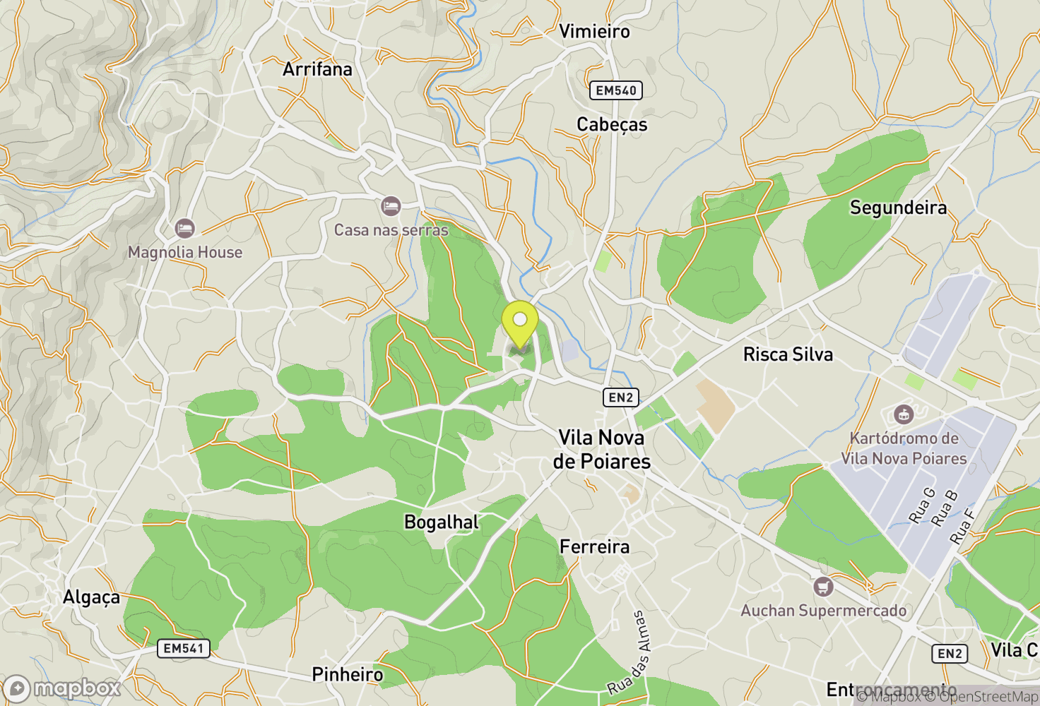 Map of Poiares (Santo André)