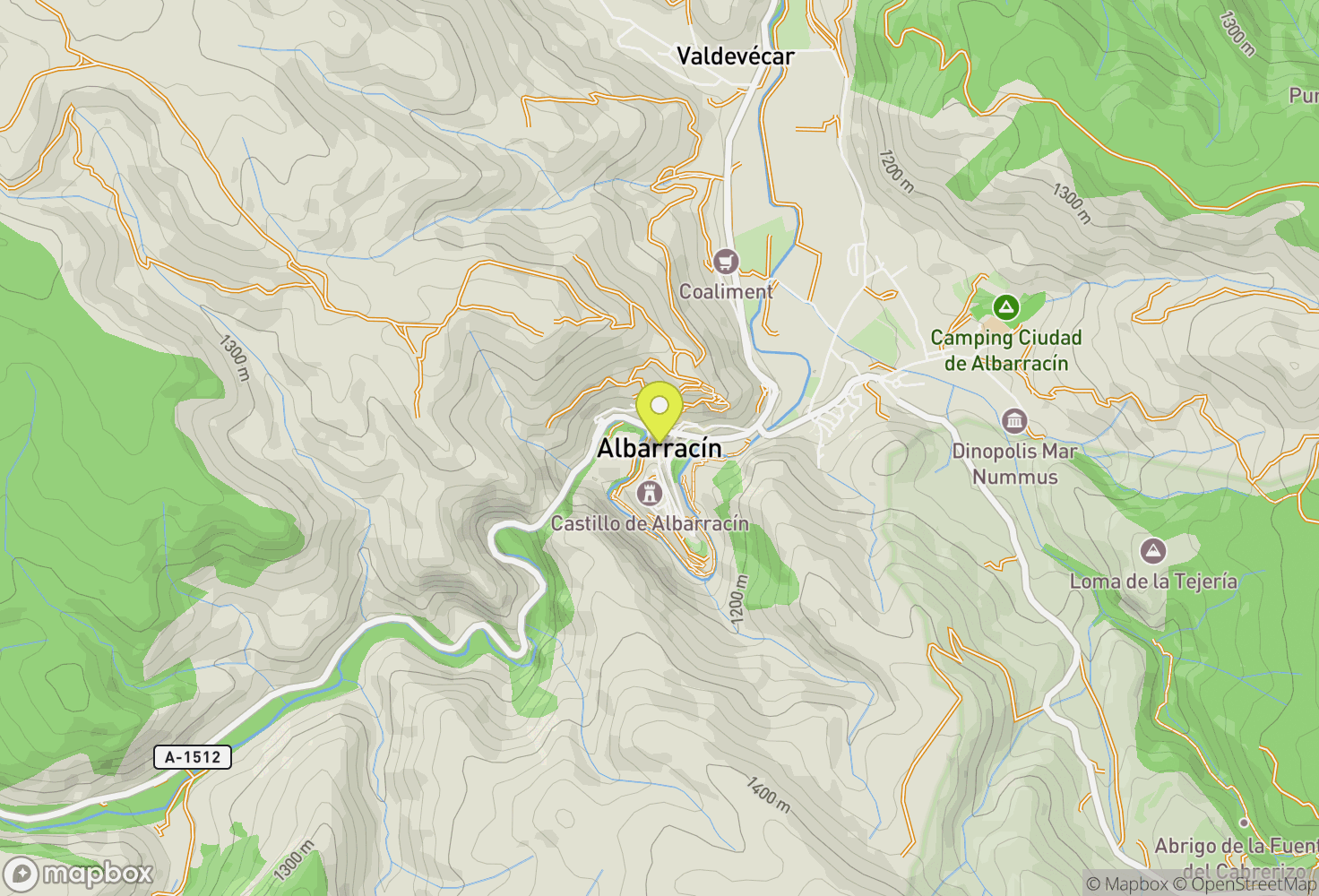Map of Albarracín