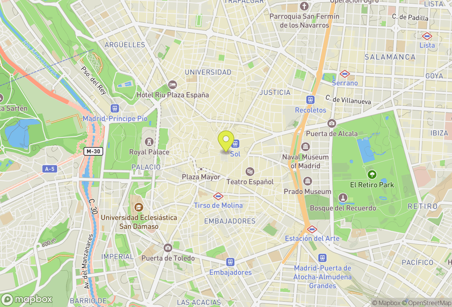 Map of Madrid, Community of Madrid