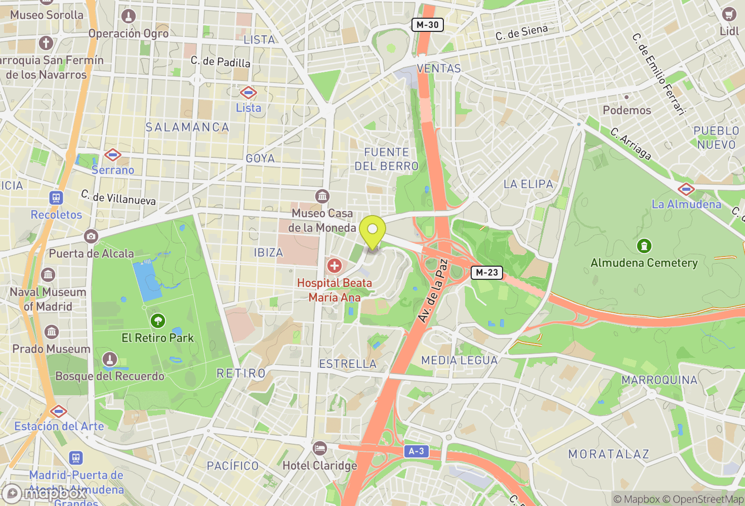 Map of Parque de Roma
