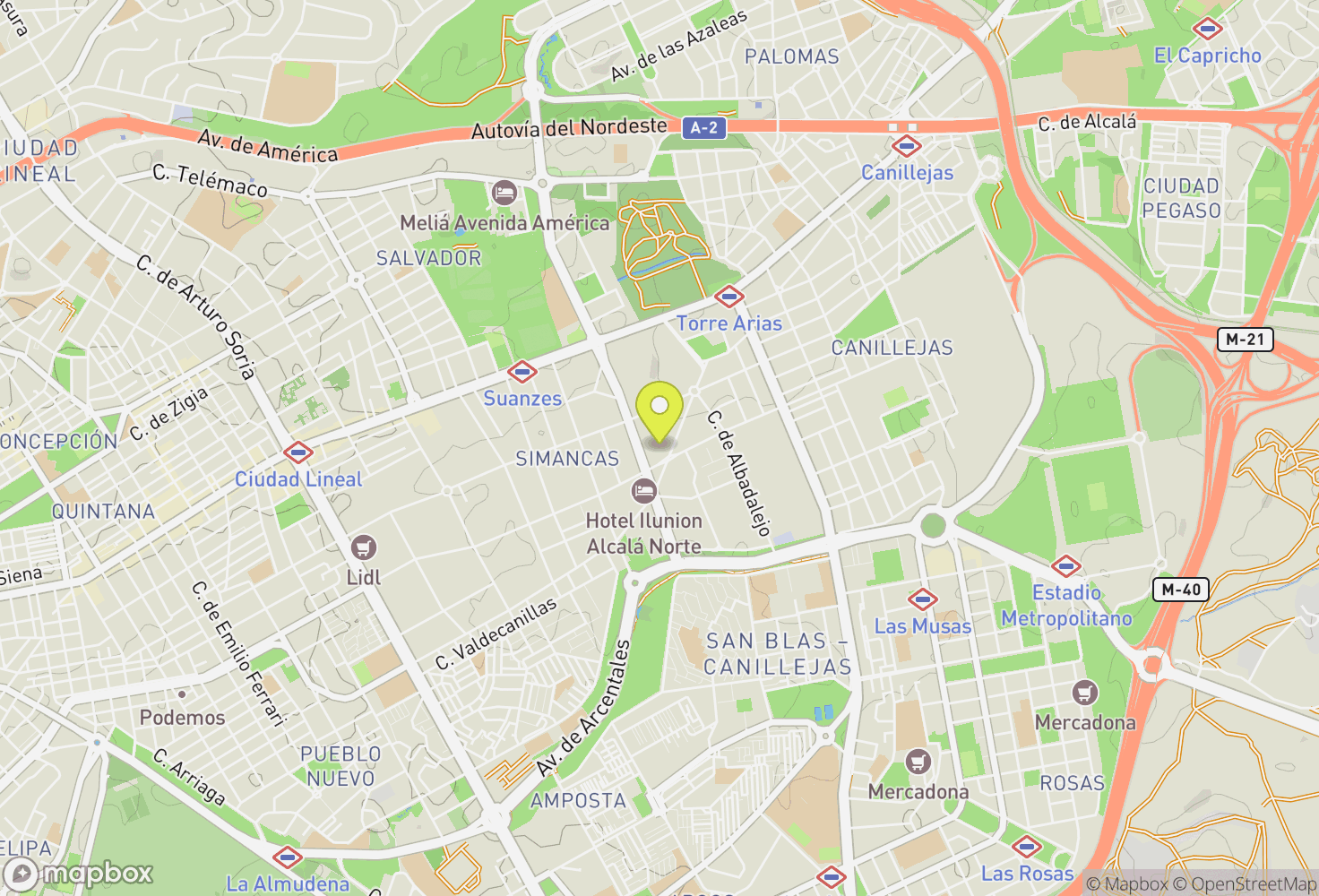 Map of Sharma Climbing Madrid