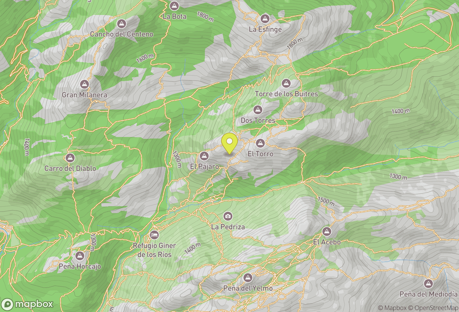 Map of La Pedriza