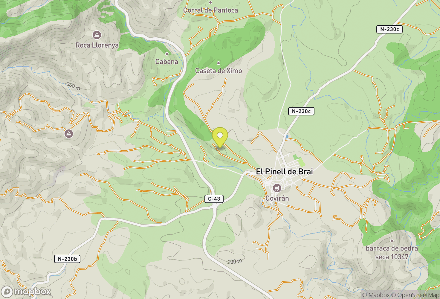 Map of Pinell de Brai