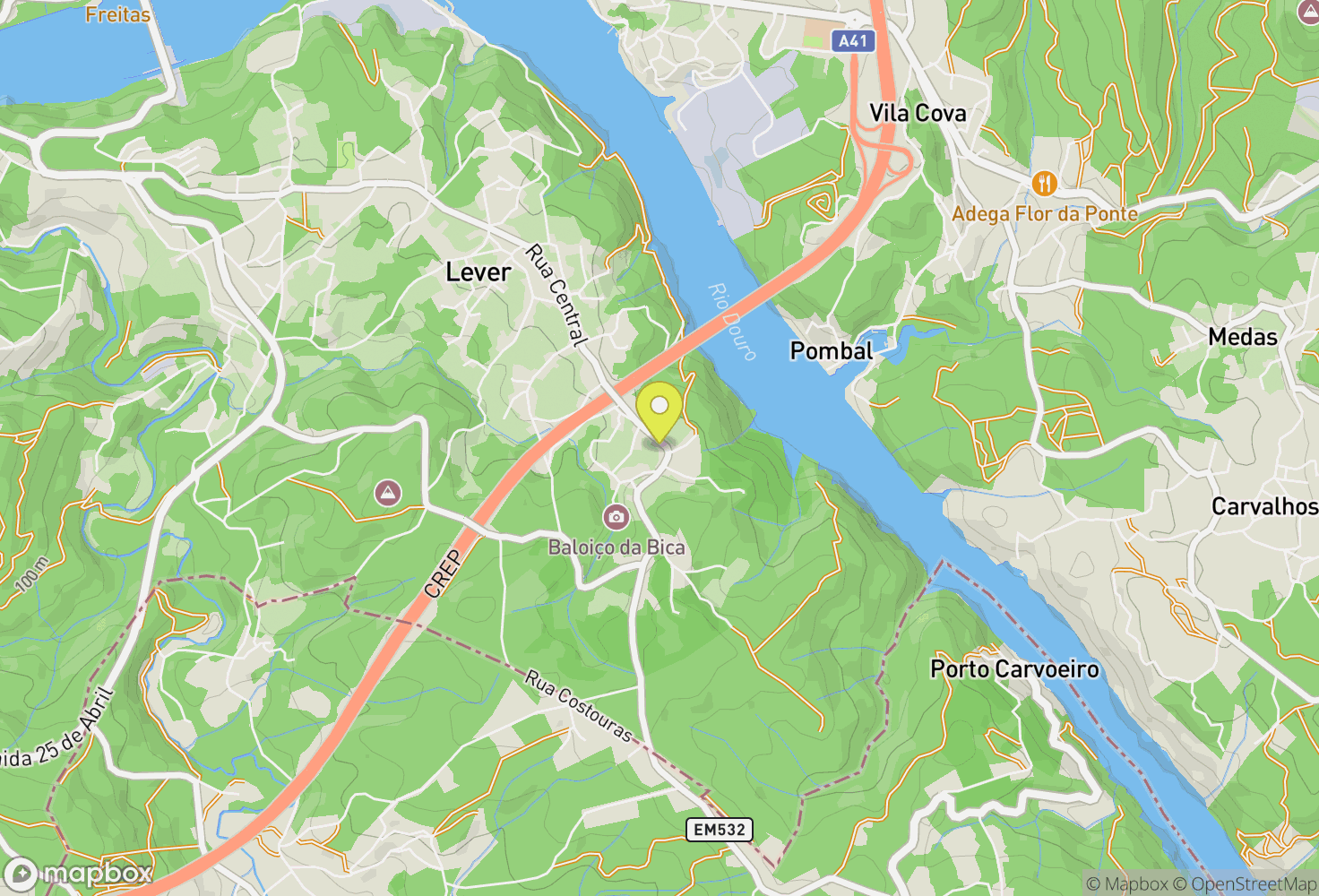 Map of Senhora do Salto