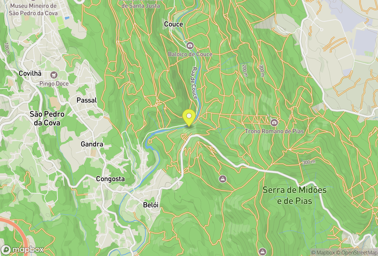 Map of Fragas do Diabo