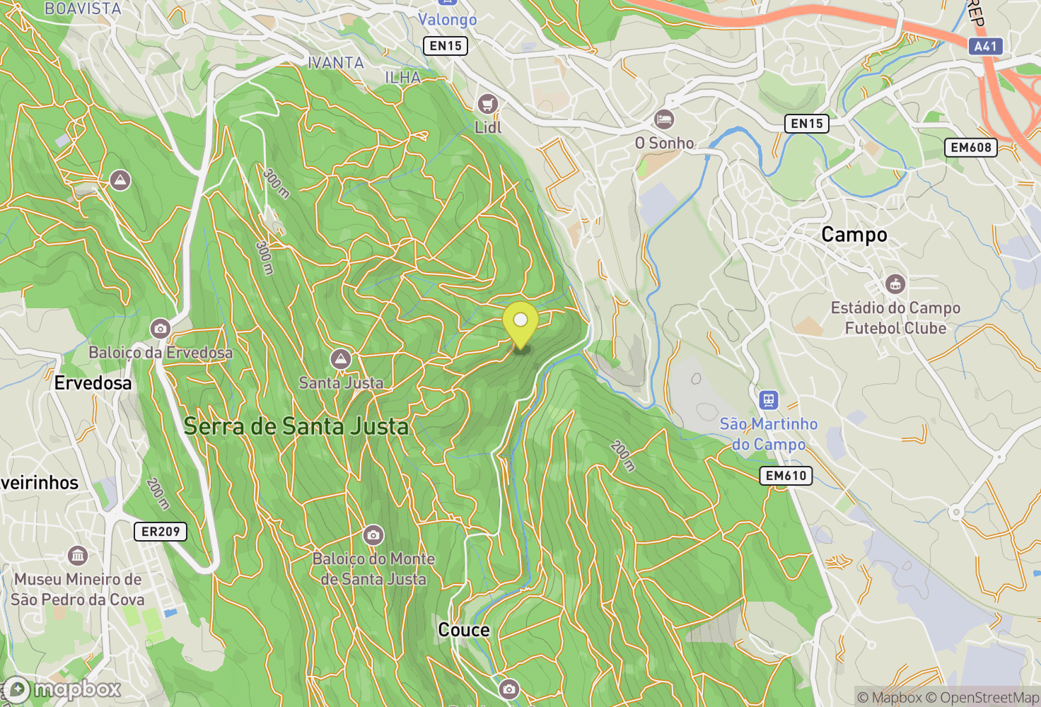 Map of Fraga do Teto