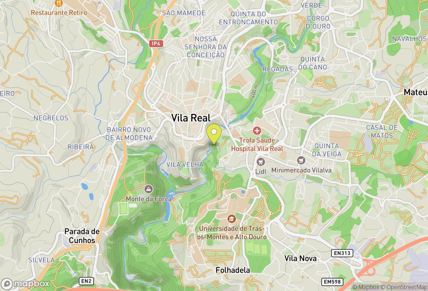Map of Escarpas do Corgo