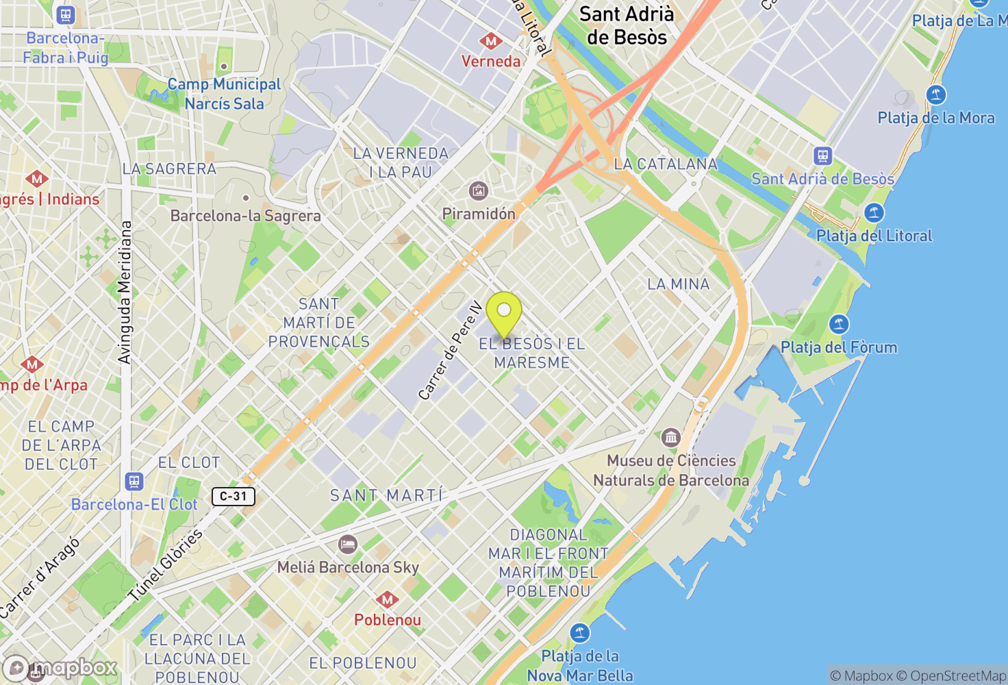 Map of Sharma Climbing BCN