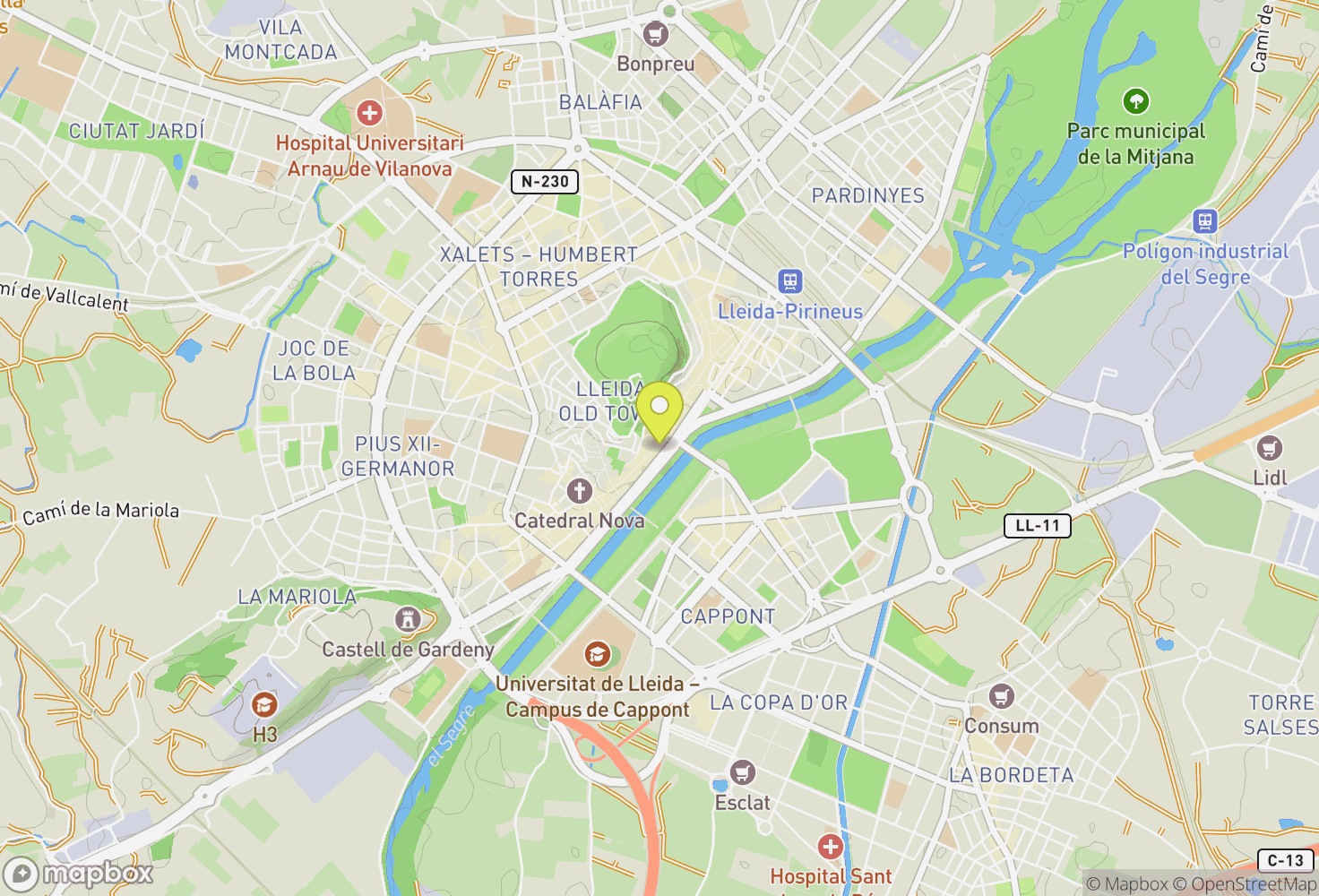 Map of Lleida