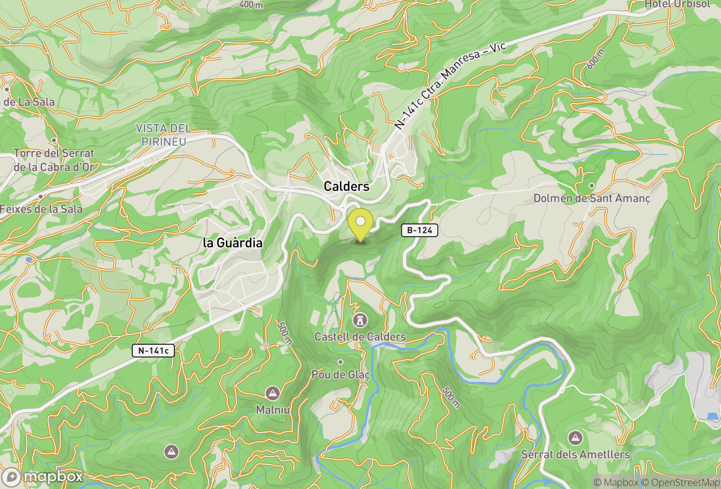 Map of Calders