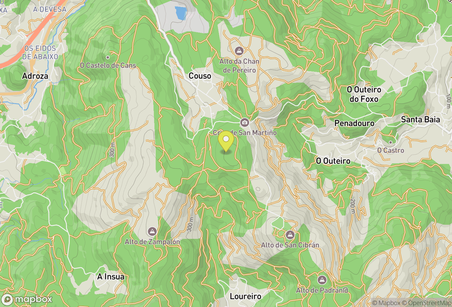 Map of San Cibrán