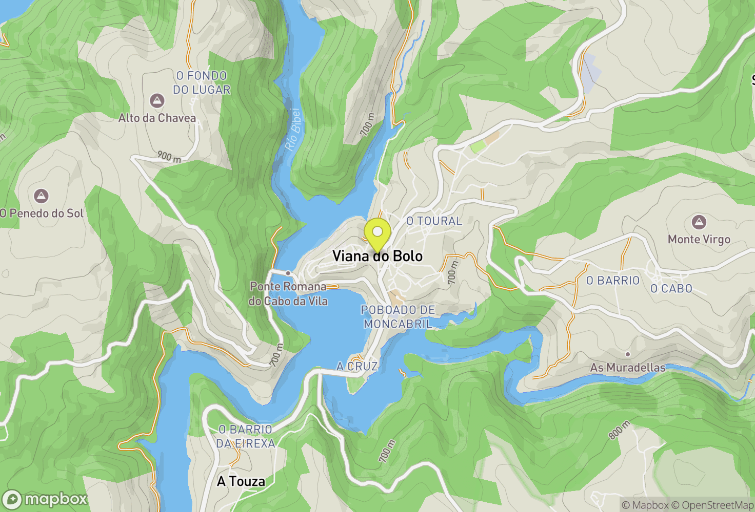 Map of Viana do Bolo