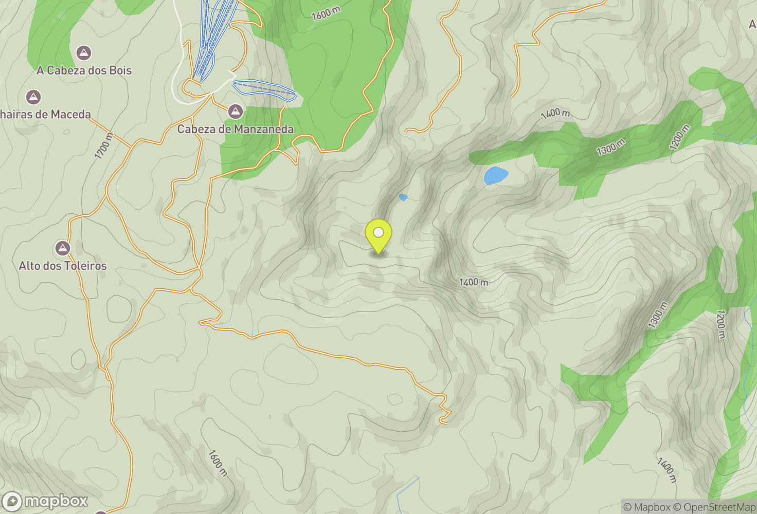 Map of Cabeza de Manzaneda