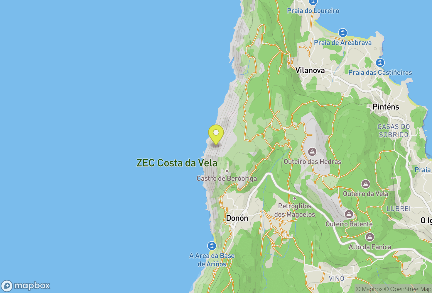 Map of Donón