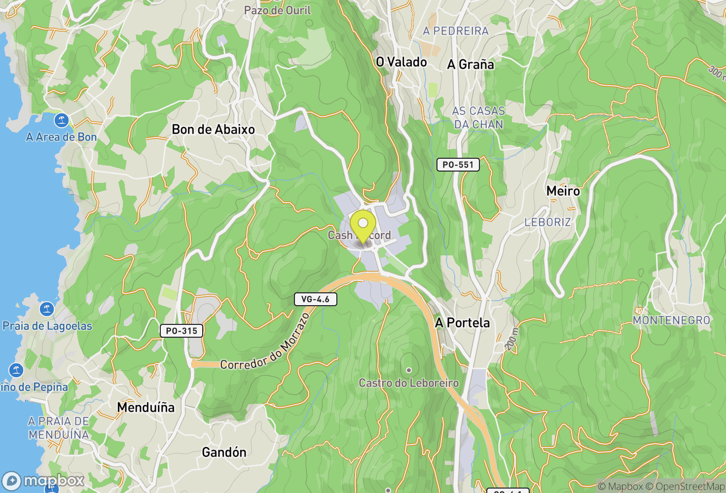 Map of BONOBO Espazo de escalada