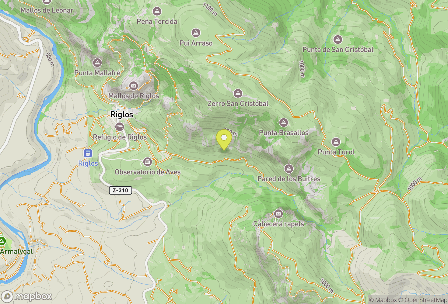 Map of Riglos