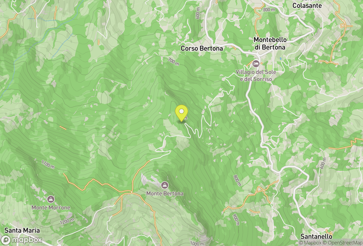 Map of Montebello di Bertona