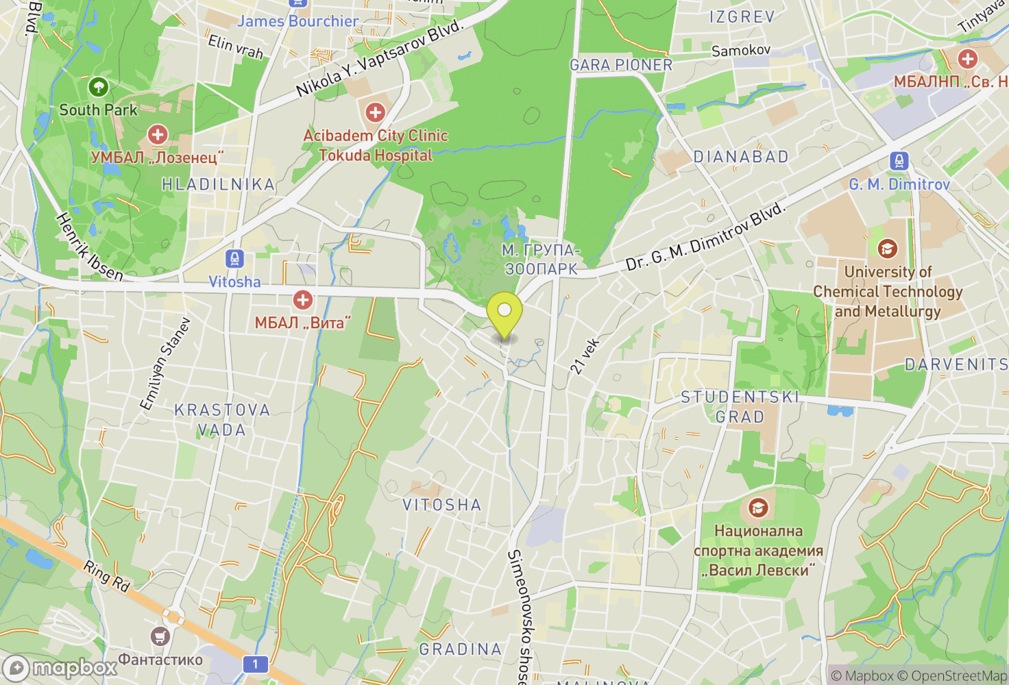 Map of Sofia-City