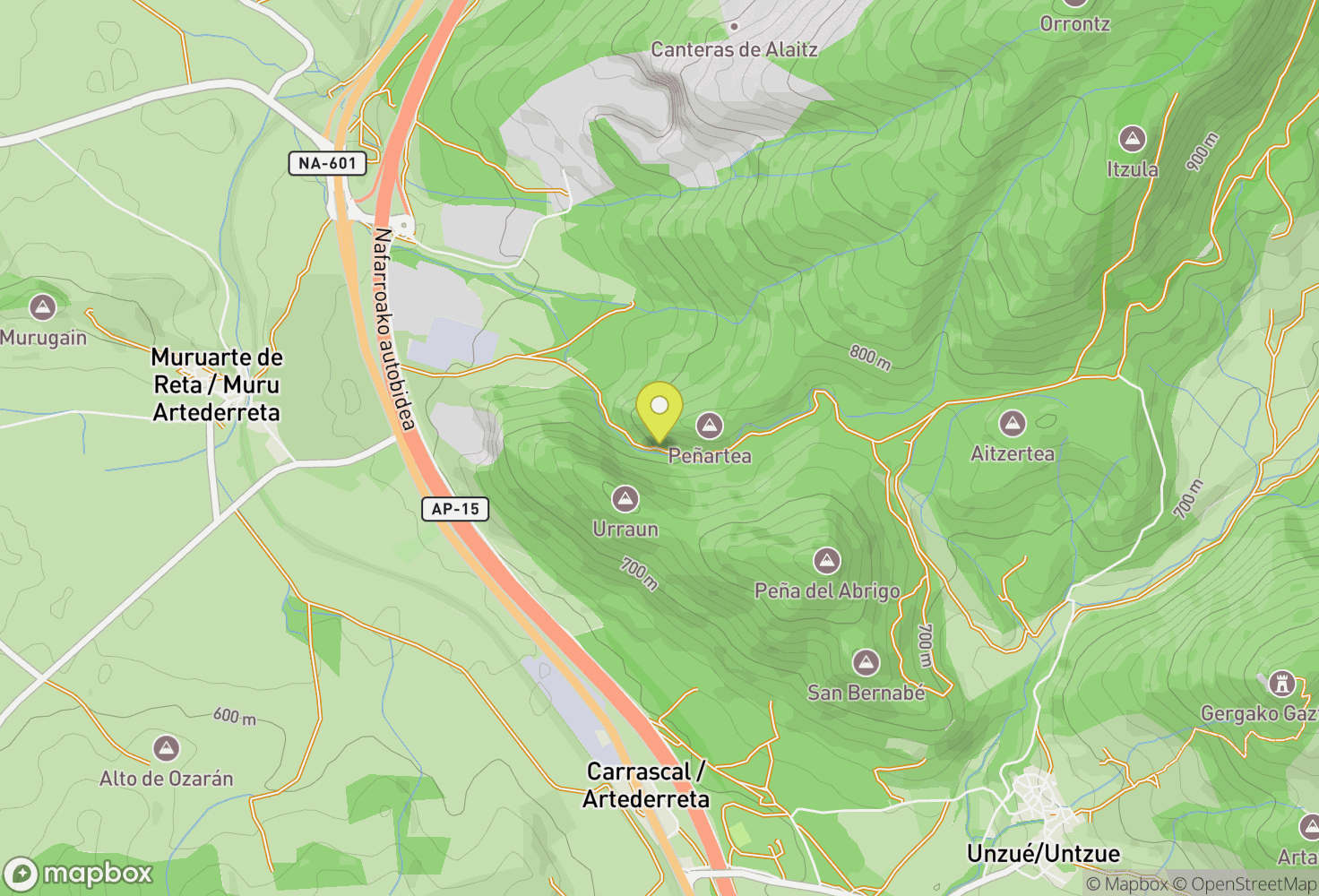 Map of Peñartea