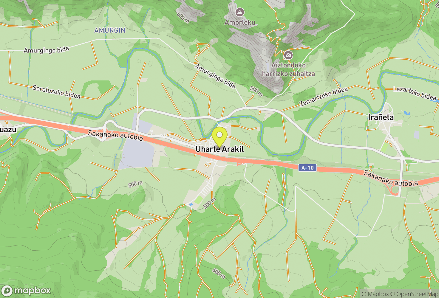 Map of Uharte Arakil