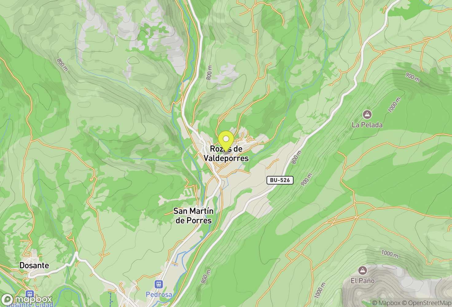 Map of Rozas