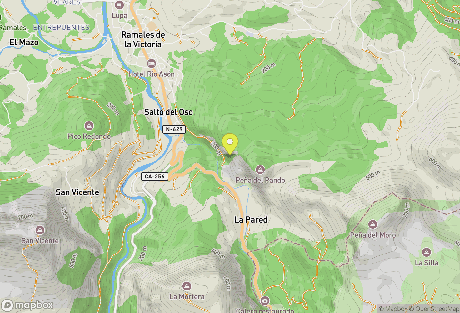 Map of Ramales de la Victoria