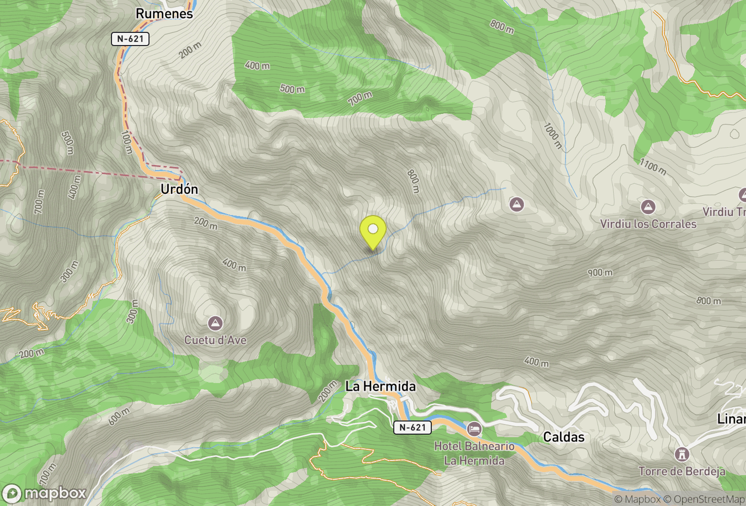 Map of Desfiladero de la Hermida