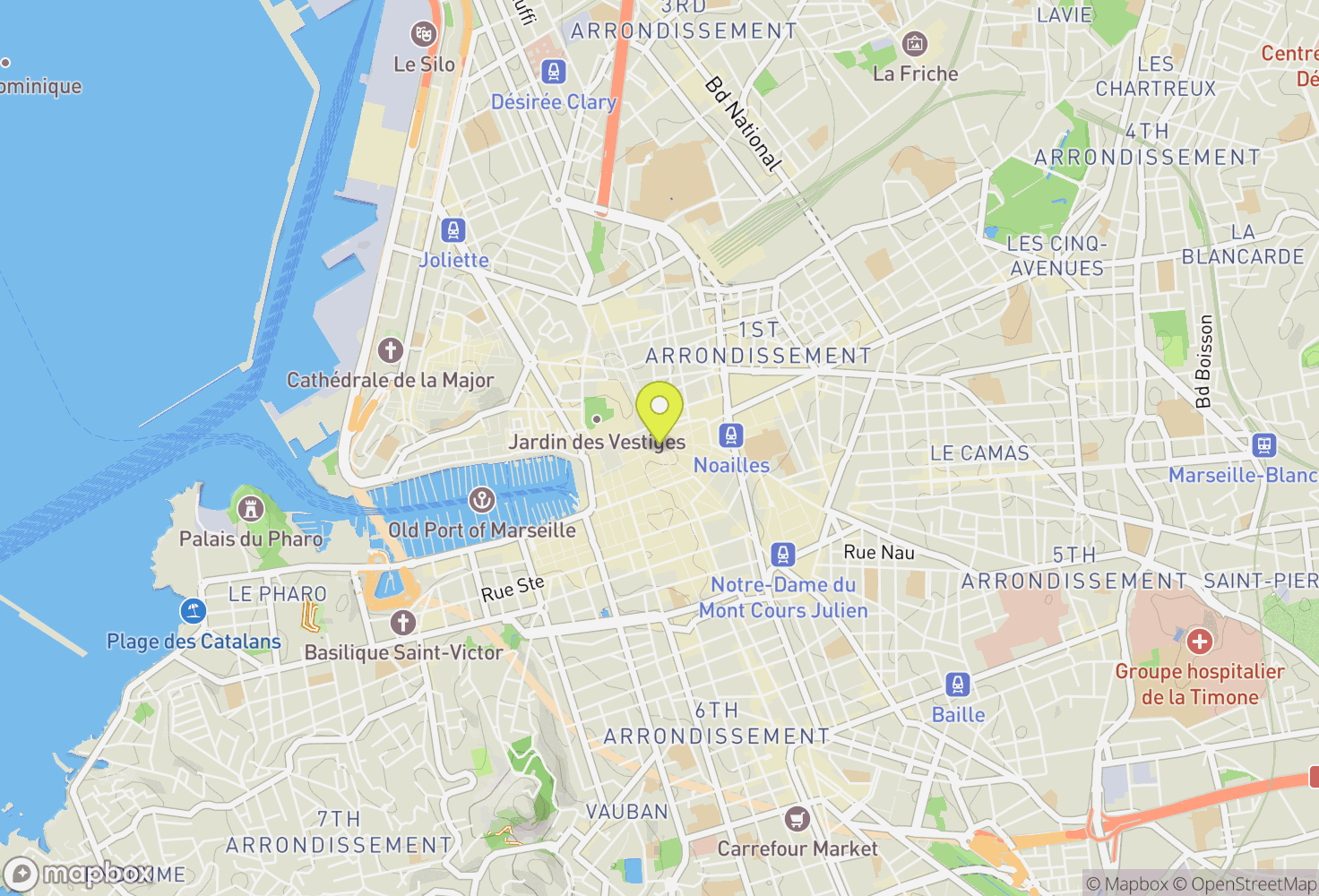 Map of Marseille